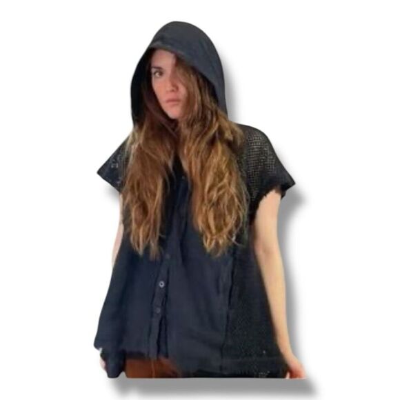 We The Free Hooded Poncho Oversized Size Small - Picture 1 of 7